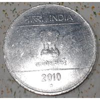 Индия 2 рупии, 2010"*" - Хайдарабад (8-6-8)