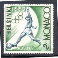 Монако. Mi:MC 459.Футбол.Олимпийские игры Хельсинки.1952.