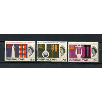 Британские колонии - Гибралтар - 1966 - 20-летие ЮНЕСКО - [Mi. 185-187] - полная серия - 3 марки. MNH, MLH.  (Лот 69Dh)