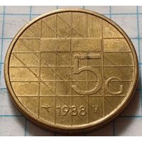 Нидерланды 5 гульденов, 1988    ( 2-12-1 )