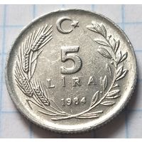 Турция 5 лир, 1984       ( 2-9-2 )