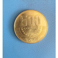 Коста Рика 500 колонов 2007 год состояние огромная красивая монета