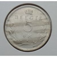 Бельгия 5 франков 1936 г. BELGIE. В холдере