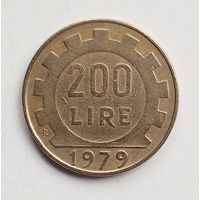 Италия. 200 лир 1979 г.