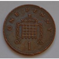 Великобритания 1  пенни, 1989 г.