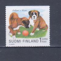[658] Финляндия 1998. Фауна.Собаки.Боксер. БЕЗ КЛЕЯ