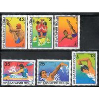 Марки Болгария 1979. Игры XXII Олимпиады в Москве Водный спорт серия из 6 марок