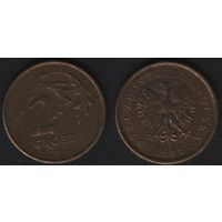 Польша y277 2 грош 1999 год (mw) (f0