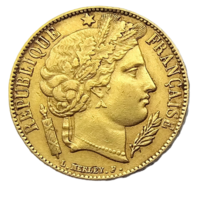 20 фр. Франция 1851г. Церера