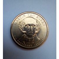США 1 доллар 2008г 8 Президент Мартин Ван Бюрен.UNC.