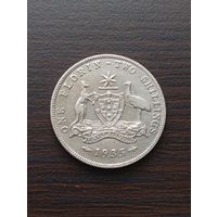 Австралия 1 флорин 1935 г серебро, George V
