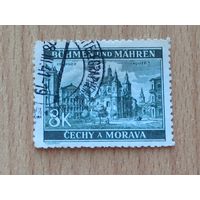 11.1940 - 3-ий выпуск серии ландшафты Богемии и Моравии 1940 г. Mi 259. Used. (*).