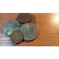 Монетки Польши и Украины разные года 23-24