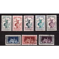 Камбоджа-1951,(Мих. 1-15)  гаш., 8 марок