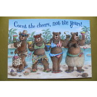 Современная открытка, Jeffrey Severn, чистая; медведи, 54.
