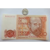 Werty71 Испания 200 песет 1980 UNC банкнота