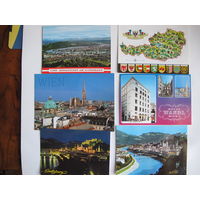 6 почтовых открыток из Австрии (Вена, Зальцбург, Линц)
