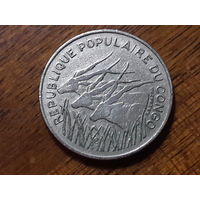 Конго 100 франков 1972 Антилопы