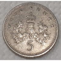Великобритания 5 пенсов, 1990 (7-1-20)