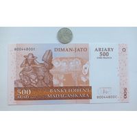 Werty71 Мадагаскар 500 ариари 2004 2500 франков банкнота 1 1