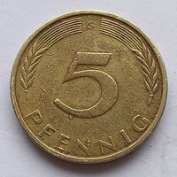 Германия (ФРГ) 5 пфеннигов 1971 год (G)
