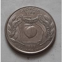 25 центов 1999 г. Джоржия. США