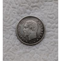 20 центов 1853 г Франция наполеон Редкая