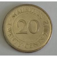Маврикий 20 центов, 2012 (9-1-33)