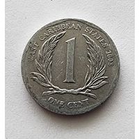 Восточные Карибы 1 цент, 2008