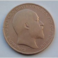Великобритания 1 пенни. 1906