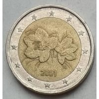 Финляндия 2 евро 2001 г.