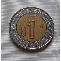 1 песо 2002 г. Мексика