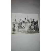 Старое фото"В пионерском лагере"1952г