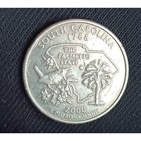 25 центов 2000 D США штаты     Южная Каролина SOUTH CAROLINA