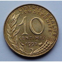 Франция 10 сантимов. 1995