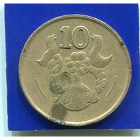 Кипр 10 центов 1988