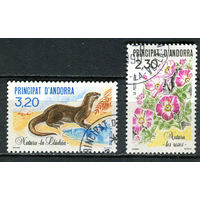 Французская Андорра - 1990 - Флора и фауна - [Mi. 414-415] - полная серия - 2 марки. Гашеные.  (Лот 100Df)