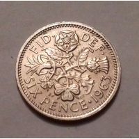 6 пенсов, Великобритания 1963 г.