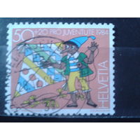 Швейцария 1984 Пиноккио, персонаж сказки