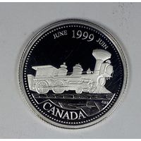 Канада 25 центов 1999 Миллениум - Июнь 1999, От побережья до побережья