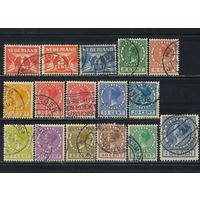 Нидерланды 1924-6 Вильгельмина Номиналы БВЗ Стандарт #146-7,150-2,154,156-62,168