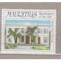 Архитектура Маврикий 1987 год  лот 16  ЧИСТАЯ 200-летие юрисдикции Пальмы Флора