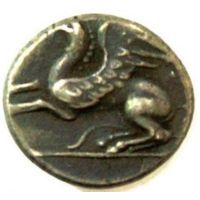 Греция. Абдера Тетробол Греция 386-375 до н. э.