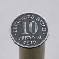 Германия 10 пфеннигов 1919 (ЦИНК)