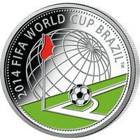 Чемпионат мира по футболу 2014 года. Бразилия, 10 рублей 2013