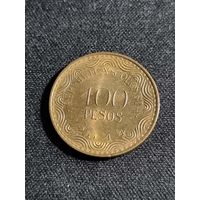Колумбия 100 песо 2014   (ФЛОРА эспелетия)