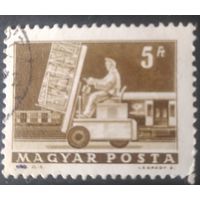 Венгрия 1964 почтовые перевозки 1 шт. следы от наклеек. 1 из 8
