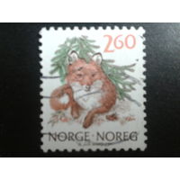 Норвегия 1989 рыжий лис
