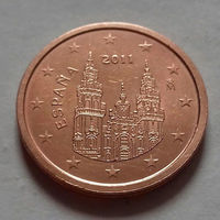 2 евроцента, Испания 2011 г., AU