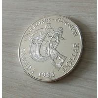 Канада 1 доллар 1983, Универсиада в Эдмонтоне, серебро